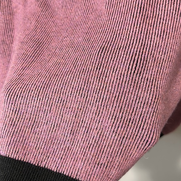 Roan + Ryan Evereve Black/Lilac Harper Pullover Striped Sweater Medium - Picture 10 of 13